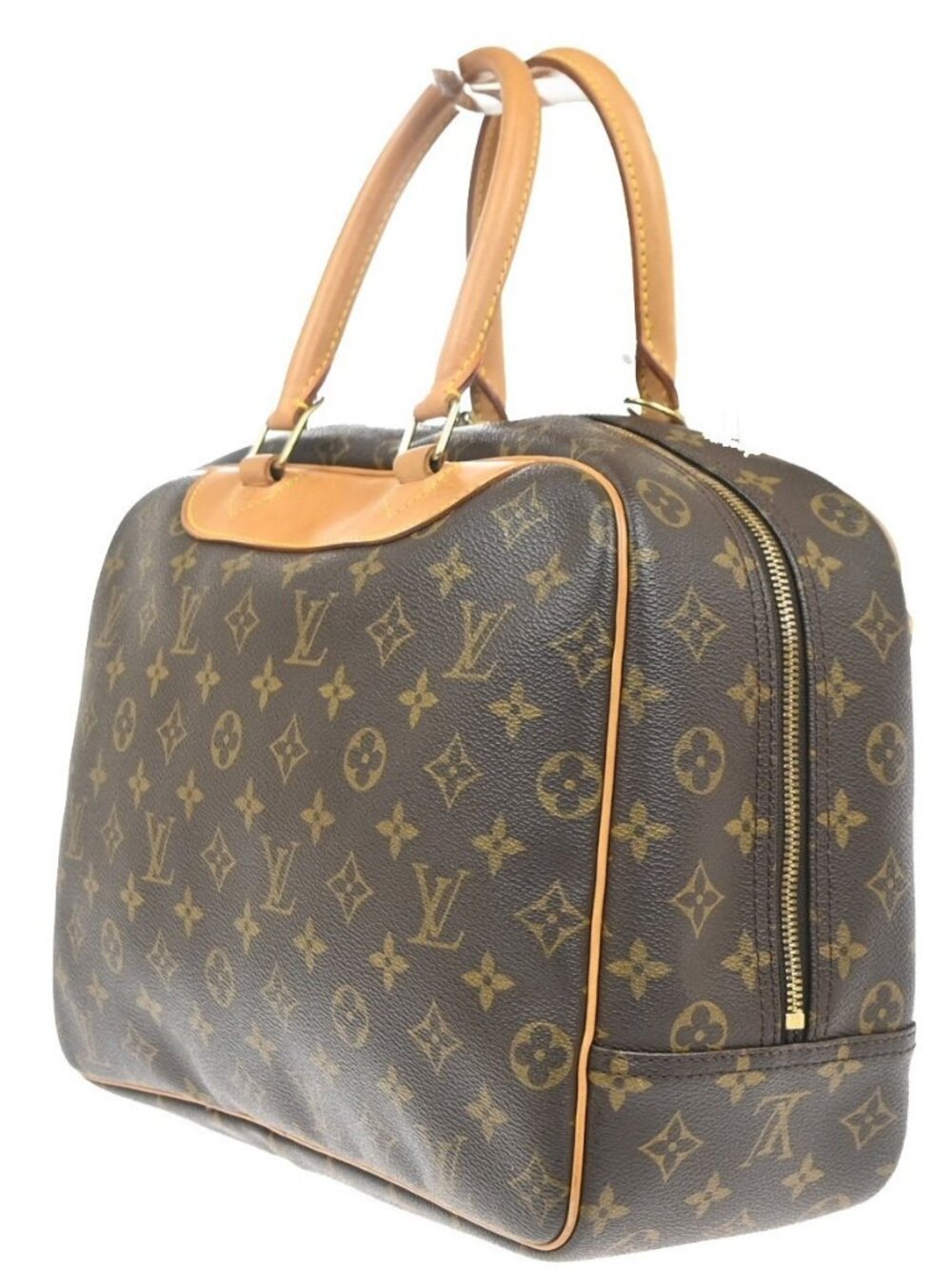 LOUIS VUITTON LV Logo Deauville Hand Bag Monogram Leather Brown M47270 75KC863 - Picture 4 of 16
